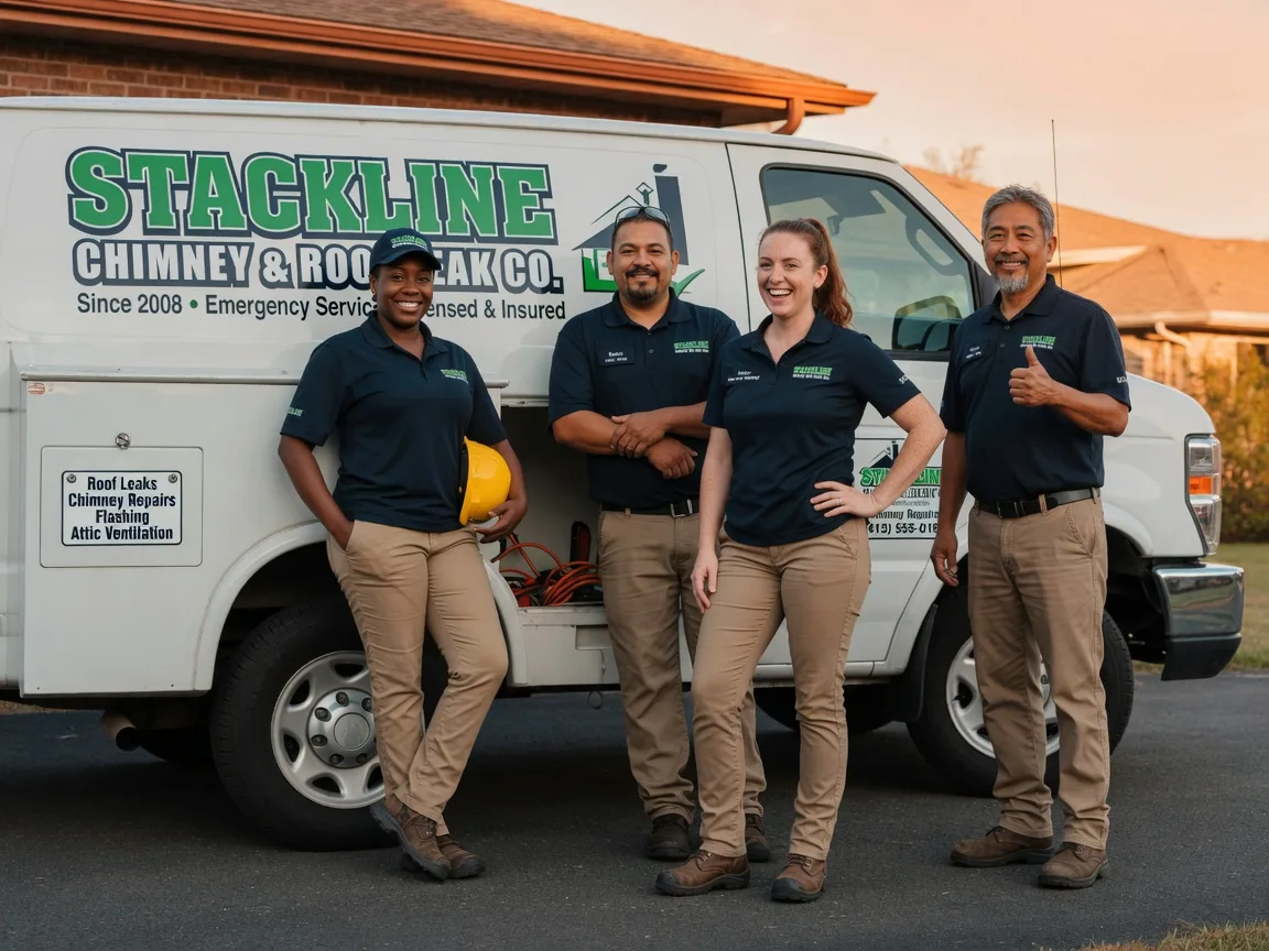 Chimney flashing repair company in Roanoke, IL